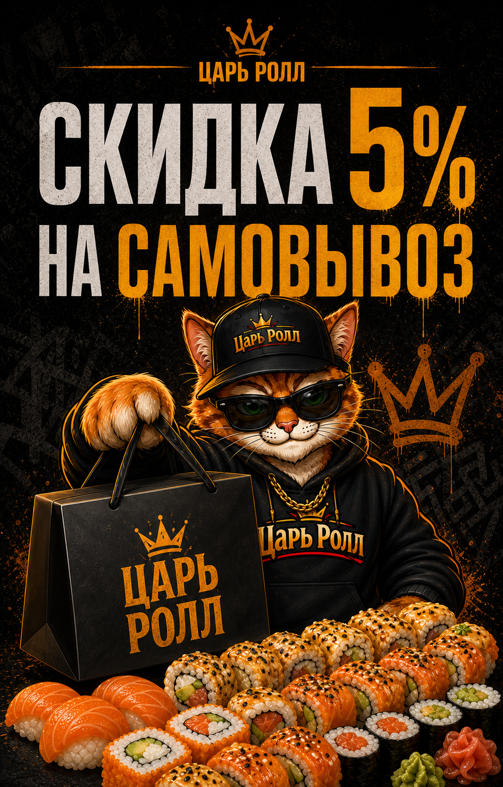 Скидка 5% на самовывоз